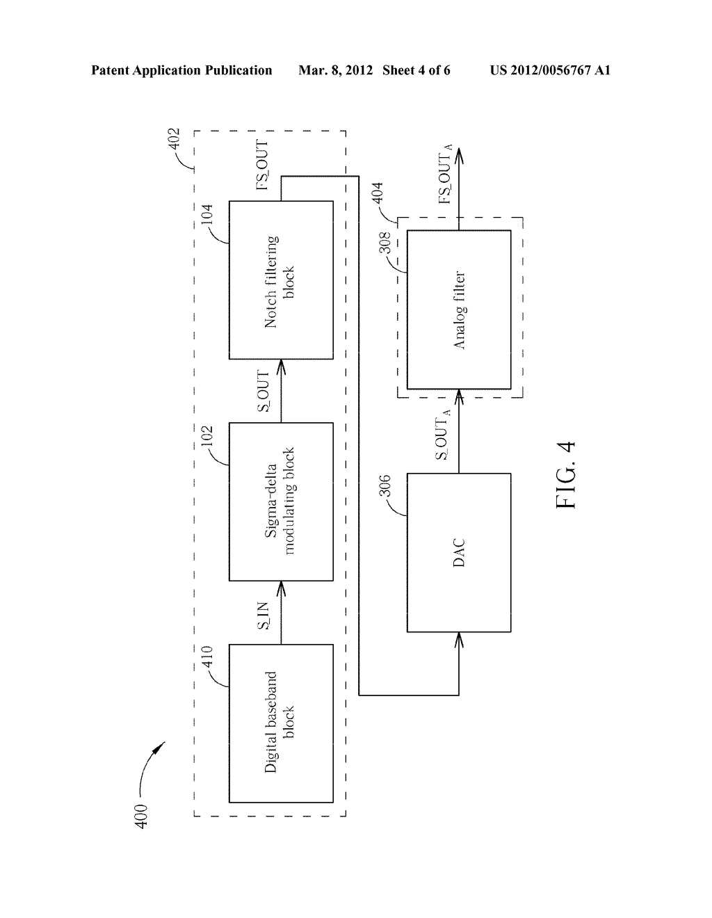 SIGNAL PROCESSING APPARATUS WITH SIGMA-DELTA MODULATING BLOCK     COLLABORATING WITH NOTCH FILTERING BLOCK AND RELATED SIGNAL PROCESSING     METHOD THEREOF - diagram, schematic, and image 05