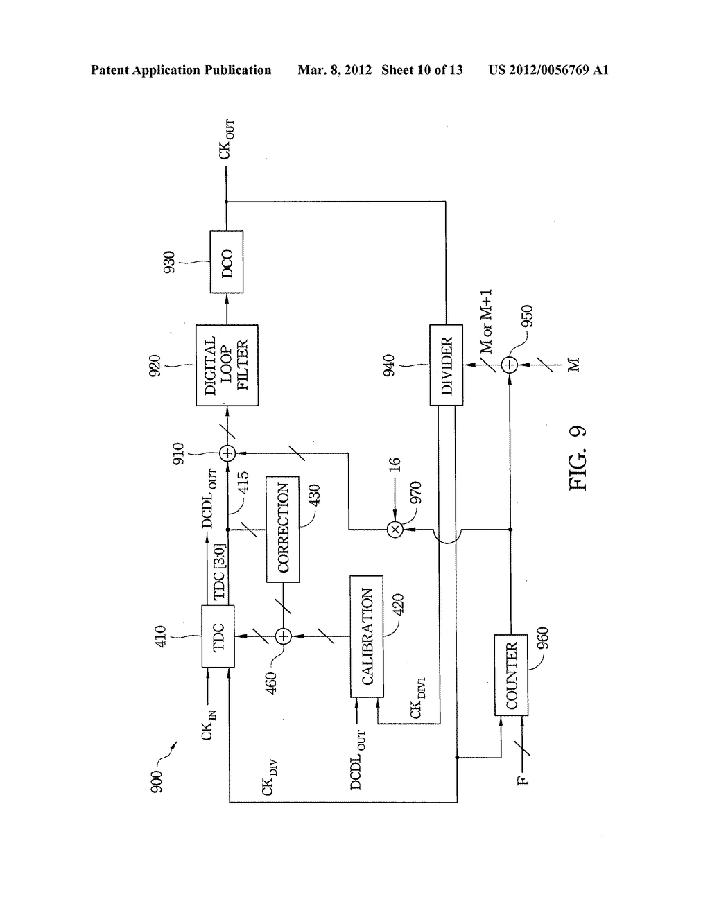 METHOD AND SYSTEM FOR TIME TO DIGITAL CONVERSION WITH CALIBRATION AND     CORRECTION LOOPS - diagram, schematic, and image 11