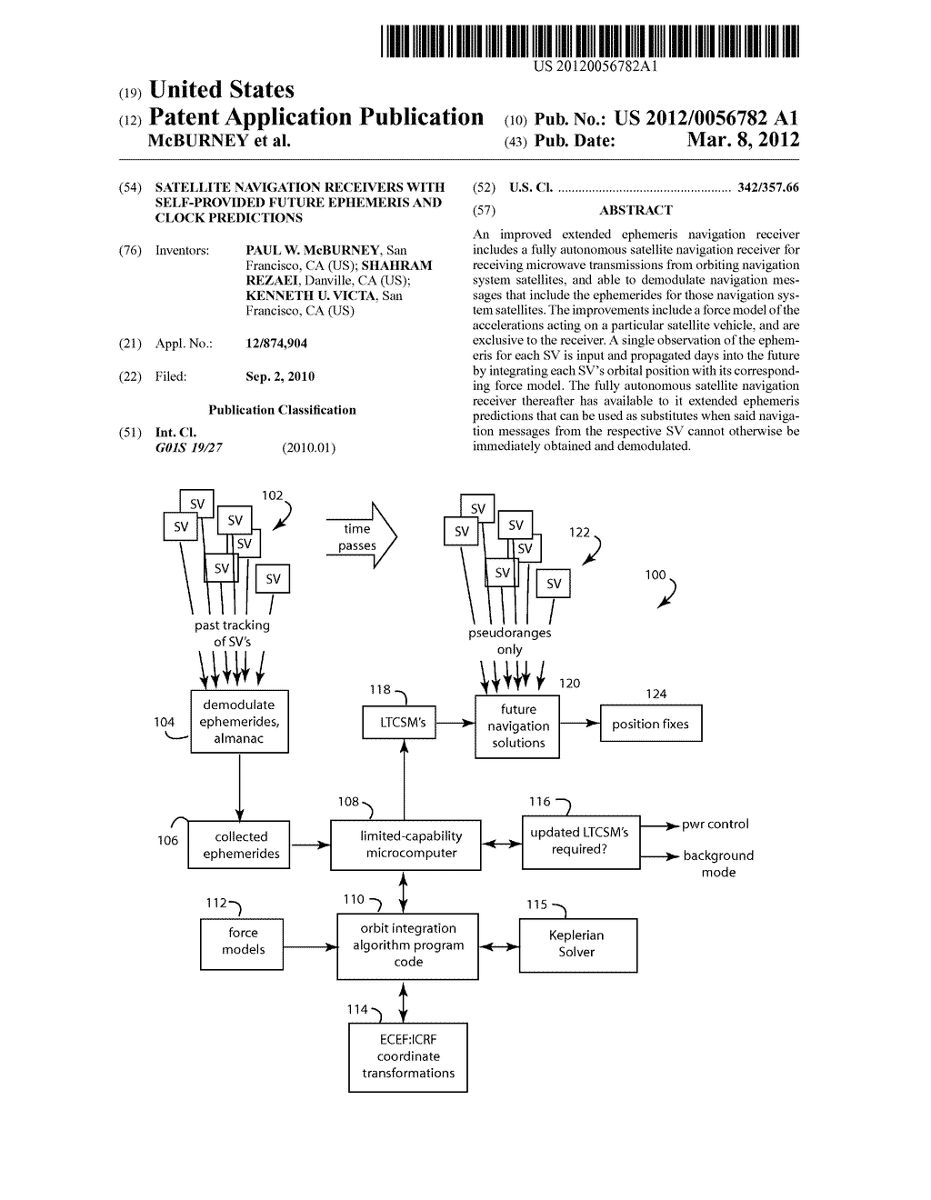 SATELLITE NAVIGATION RECEIVERS WITH SELF-PROVIDED FUTURE EPHEMERIS AND     CLOCK PREDICTIONS - diagram, schematic, and image 01