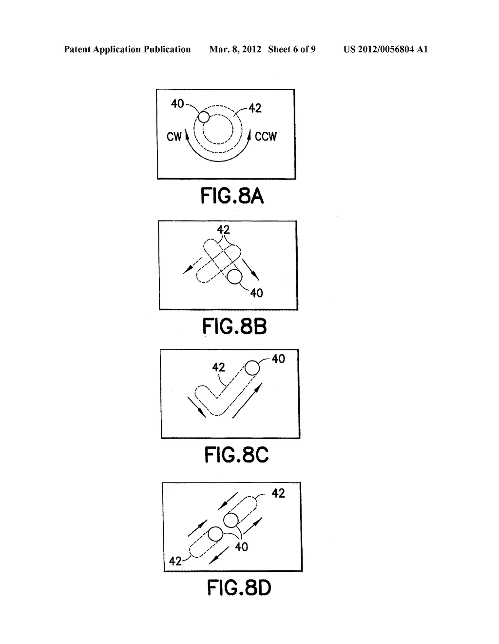 Apparatus, Methods And Computer Program Products Providing Finger-Based     And Hand-Based Gesture Commands For Portable Electronic Device     Applications - diagram, schematic, and image 07