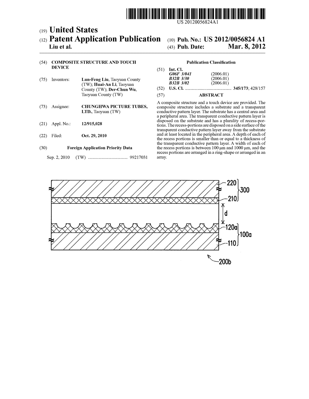 COMPOSITE STRUCTURE AND TOUCH DEVICE - diagram, schematic, and image 01