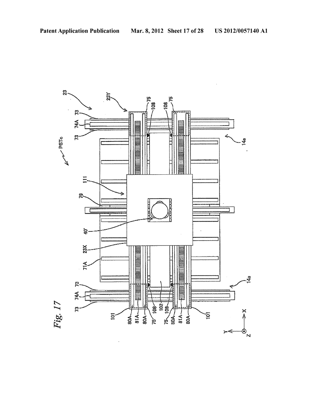 EXPOSURE APPARATUS, MOVABLE BODY APPARATUS, FLAT-PANEL DISPLAY     MANUFACTURING METHOD, AND DEVICE MANUFACTURING METHOD - diagram, schematic, and image 18