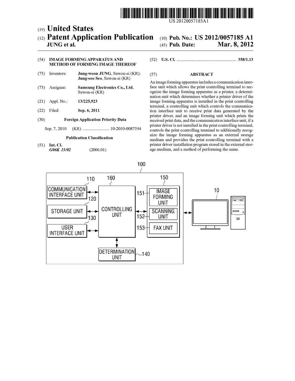 IMAGE FORMING APPARATUS AND METHOD OF FORMING IMAGE THEREOF - diagram, schematic, and image 01