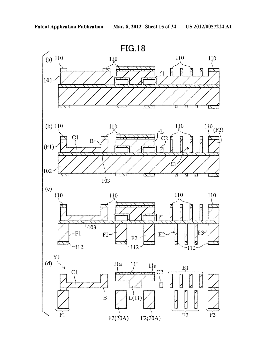 MICRO MOVABLE ELEMENT ARRAY AND A COMMUNICATION APPARATUS - diagram, schematic, and image 16