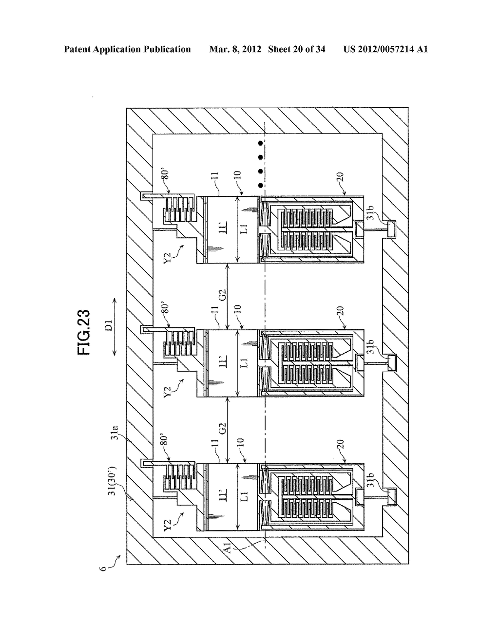 MICRO MOVABLE ELEMENT ARRAY AND A COMMUNICATION APPARATUS - diagram, schematic, and image 21