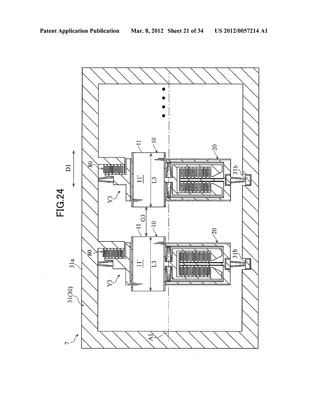 MICRO MOVABLE ELEMENT ARRAY AND A COMMUNICATION APPARATUS - diagram, schematic, and image 22