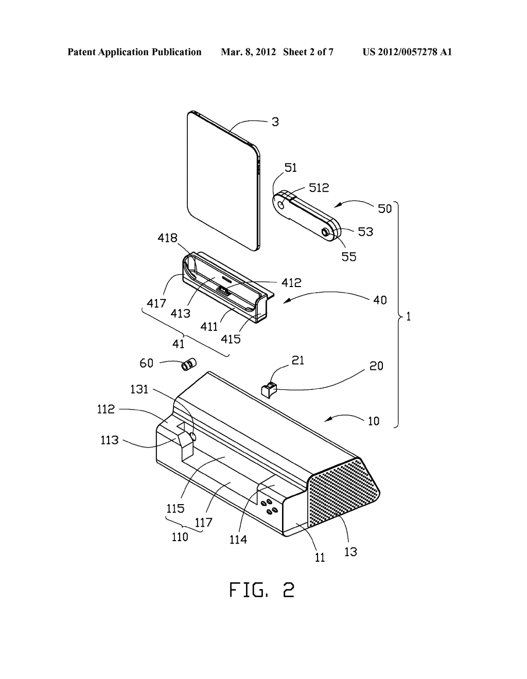 CONSUMER ELECTRONIC PRODUCT ASSEMBLY WITH BRACKET - diagram, schematic, and image 03