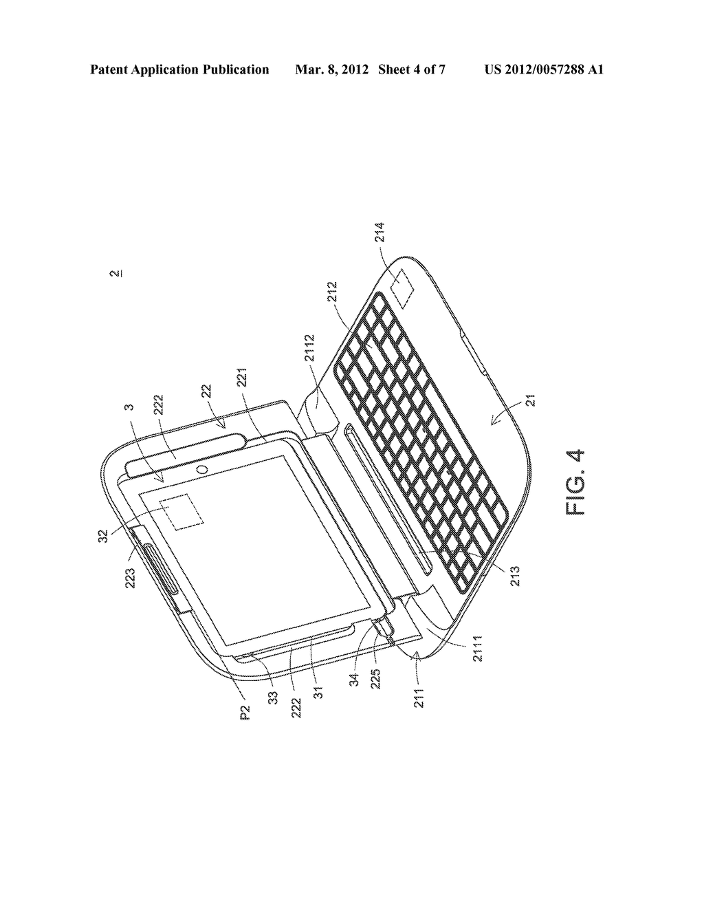 KEYBOARD DEVICE FOR USE WITH TABLET PERSONAL COMPUTER - diagram, schematic, and image 05