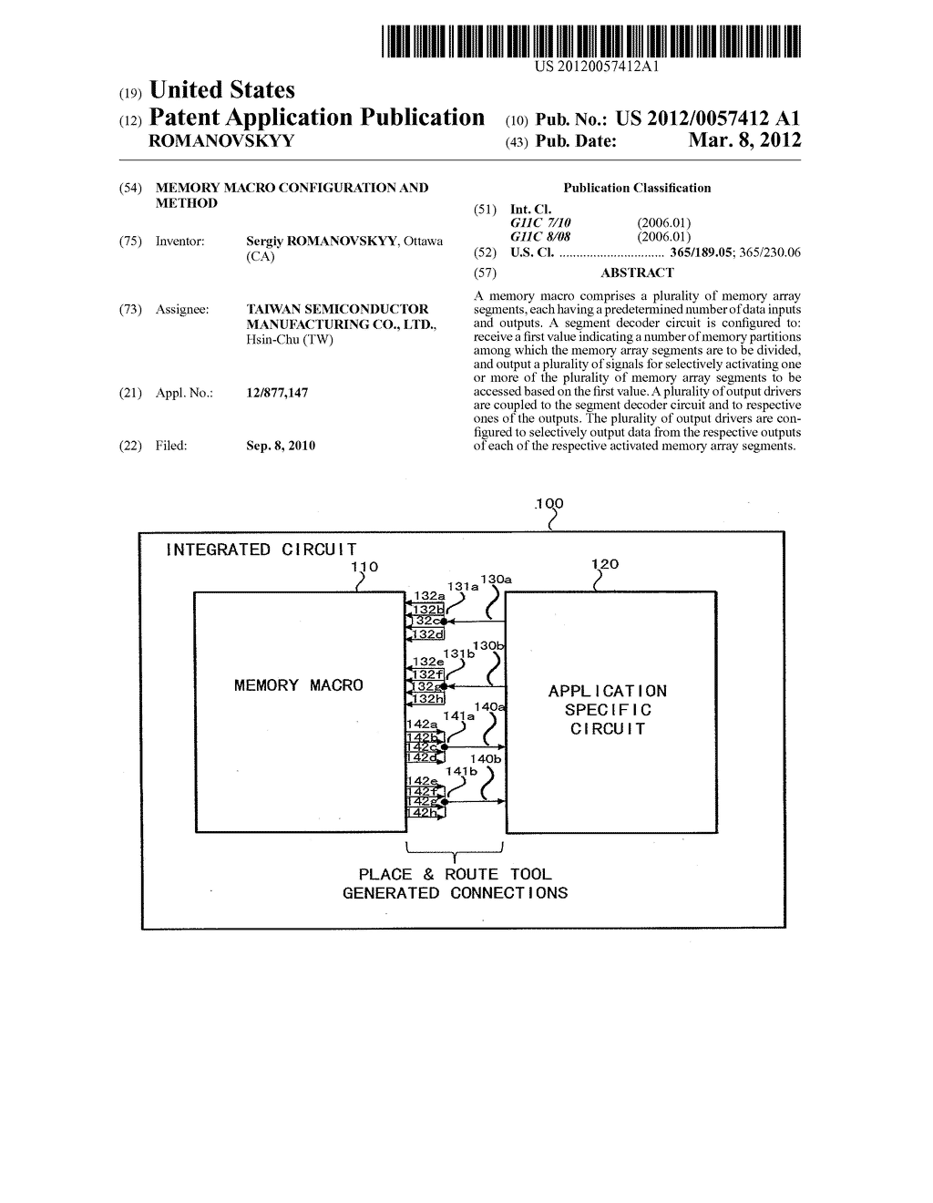 MEMORY MACRO CONFIGURATION AND METHOD - diagram, schematic, and image 01