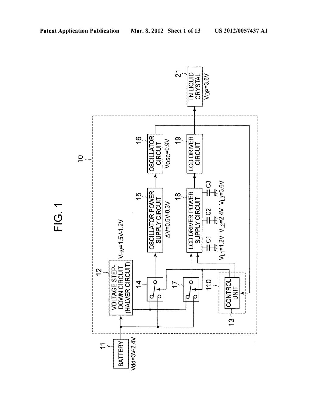 Power supply unit and electronic timepiece - diagram, schematic, and image 02