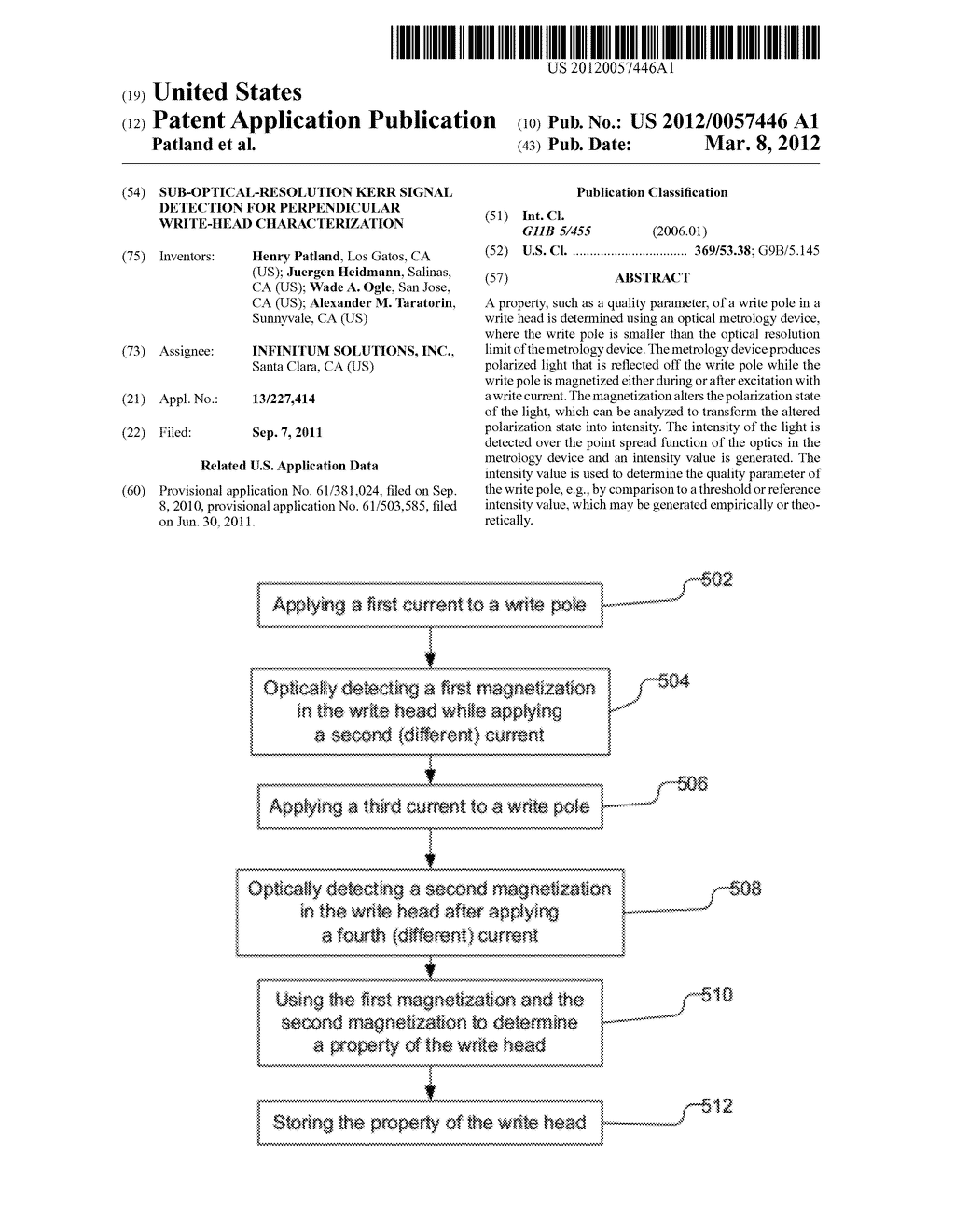 SUB-OPTICAL-RESOLUTION KERR SIGNAL DETECTION FOR PERPENDICULAR WRITE-HEAD     CHARACTERIZATION - diagram, schematic, and image 01