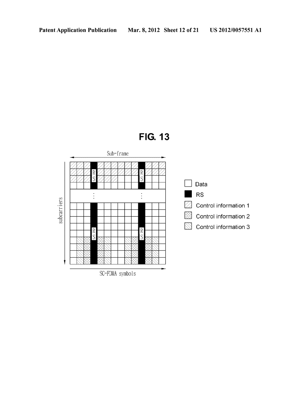 METHOD FOR MULTIPLEXING DATA AND CONTROL INFORMATION - diagram, schematic, and image 13