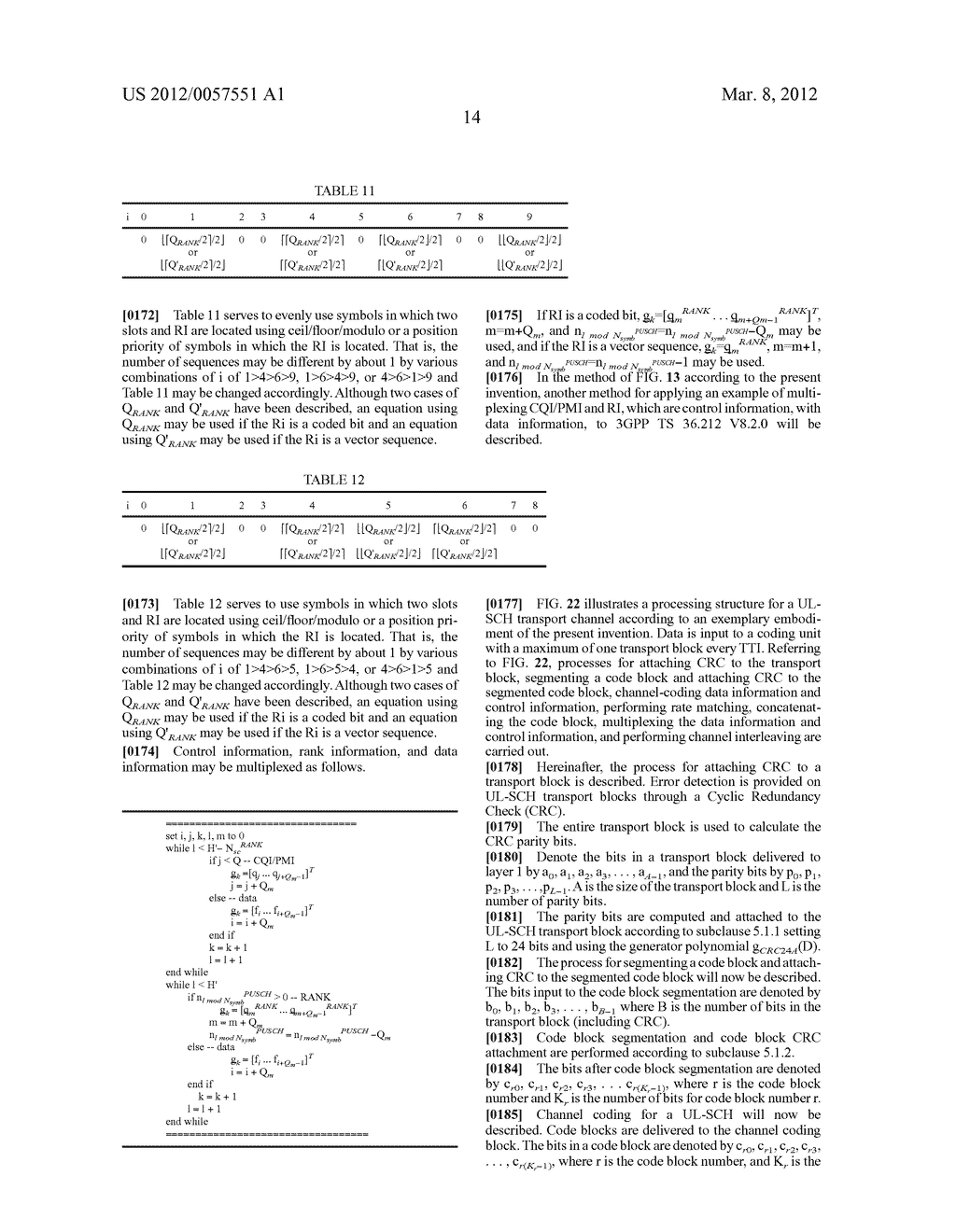 METHOD FOR MULTIPLEXING DATA AND CONTROL INFORMATION - diagram, schematic, and image 36