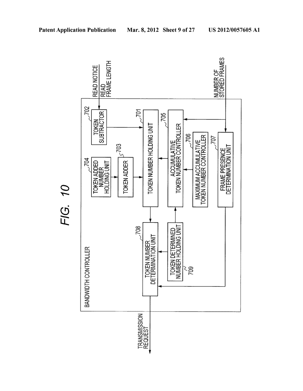 Bandwidth Control Method and Bandwidth Control Device - diagram, schematic, and image 10