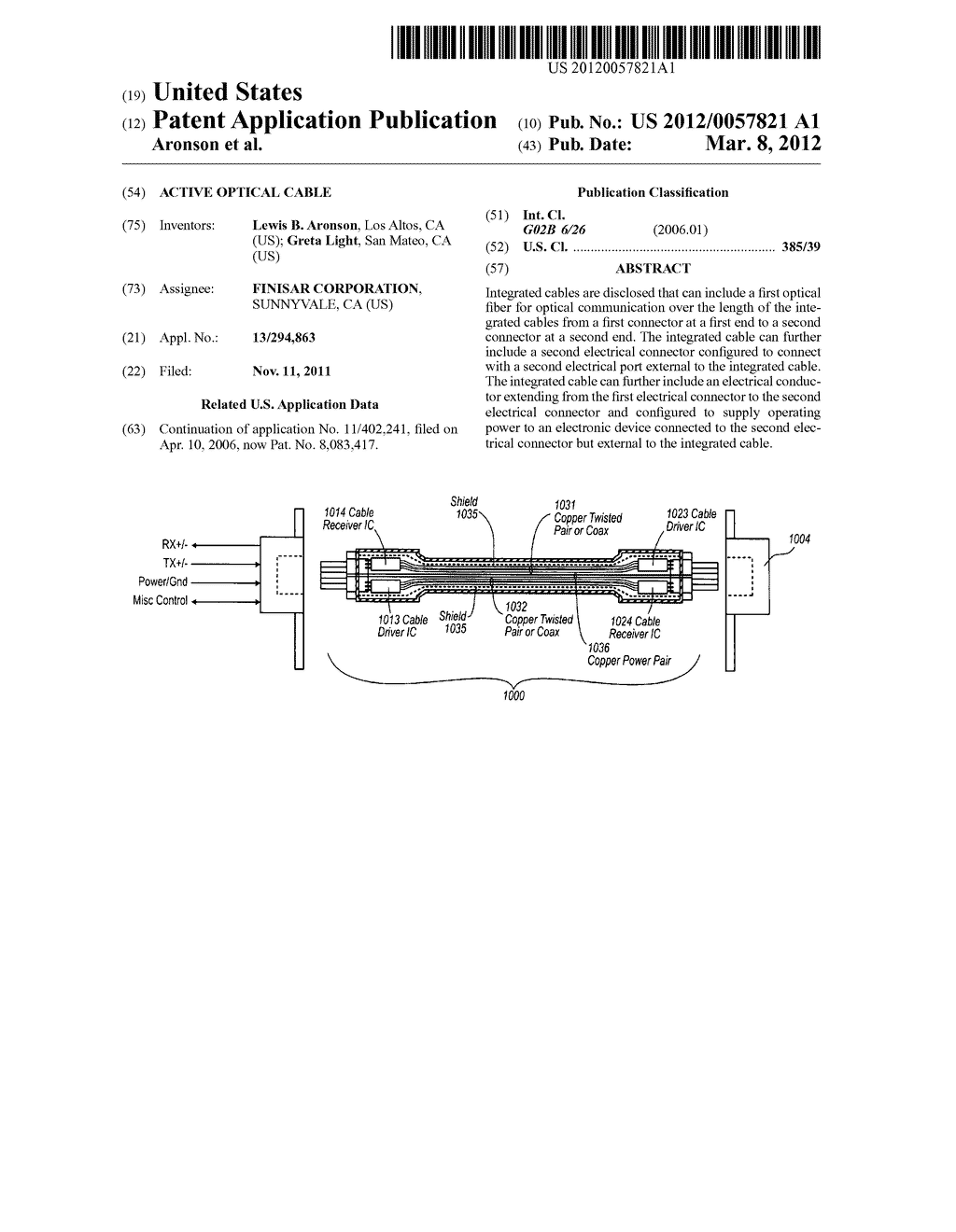 ACTIVE OPTICAL CABLE - diagram, schematic, and image 01