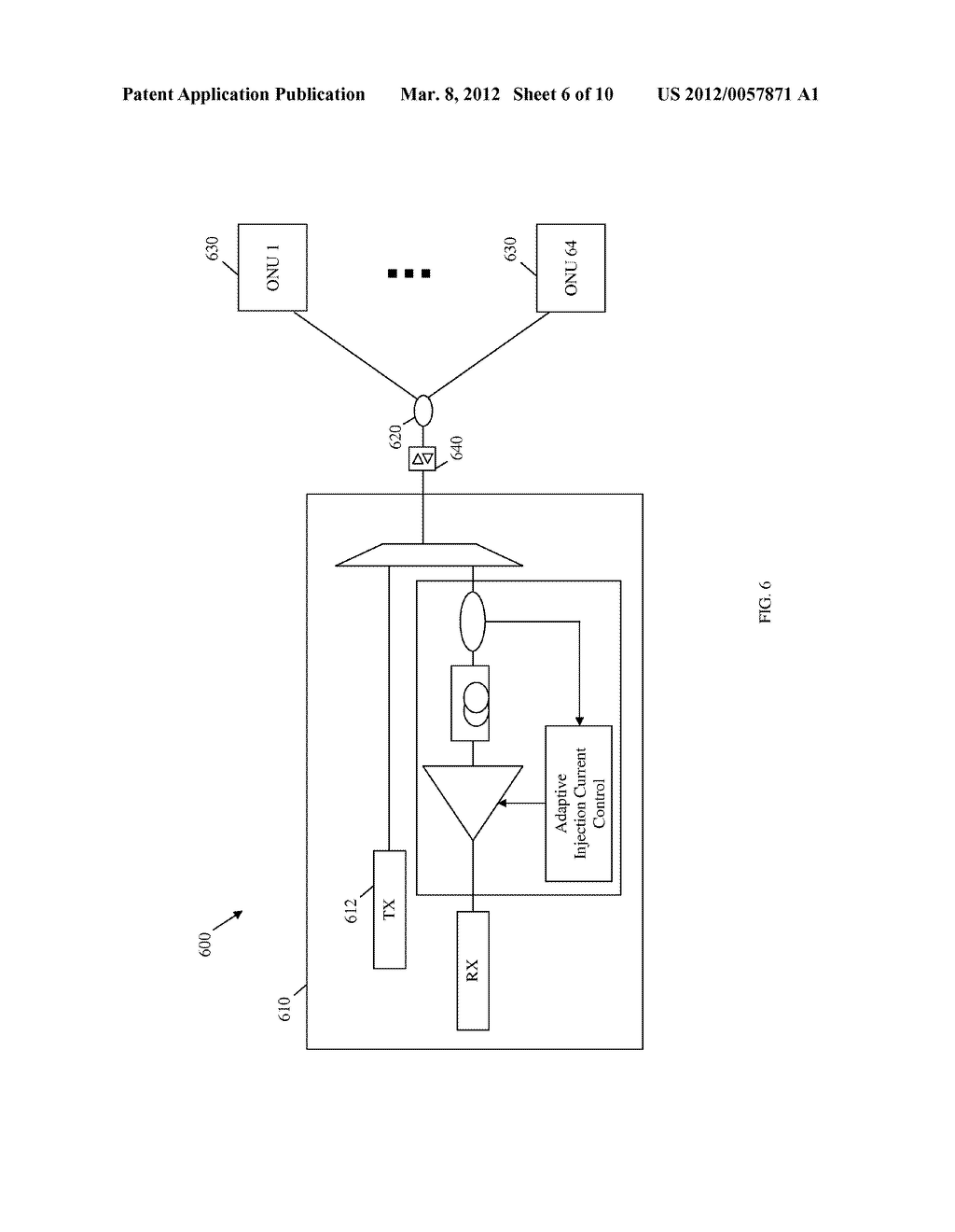 Apparatus and Methods for Adaptively Using Signals to Control a     Semiconductor Optical Amplifier (SOA) - diagram, schematic, and image 07