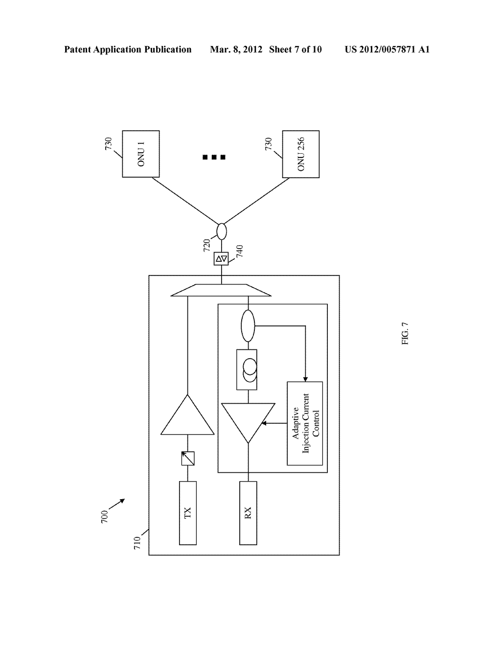 Apparatus and Methods for Adaptively Using Signals to Control a     Semiconductor Optical Amplifier (SOA) - diagram, schematic, and image 08