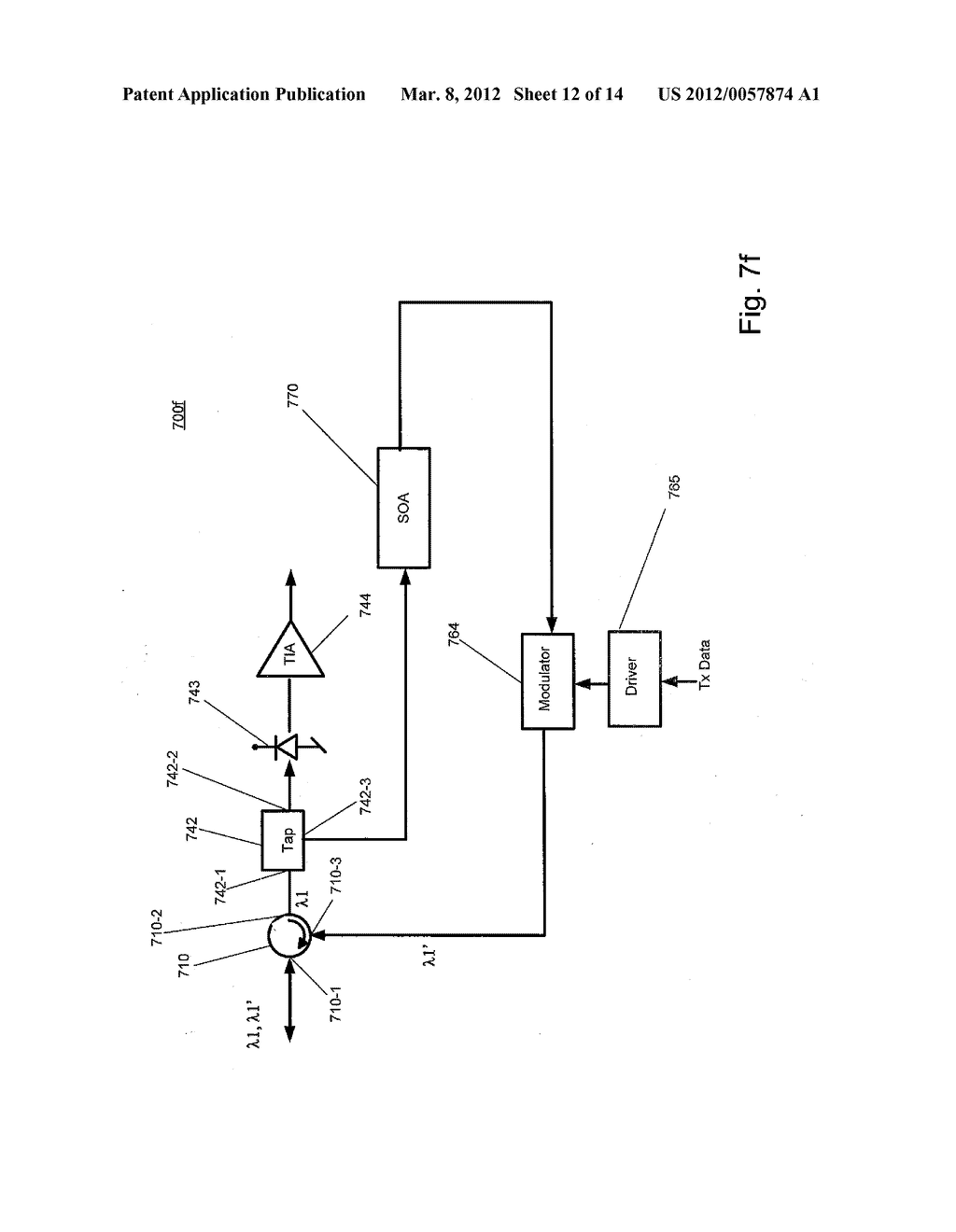 WAVELENGTH DIVISION MULTIPLEXED PASSIVE OPTICAL NETWORK - diagram, schematic, and image 13