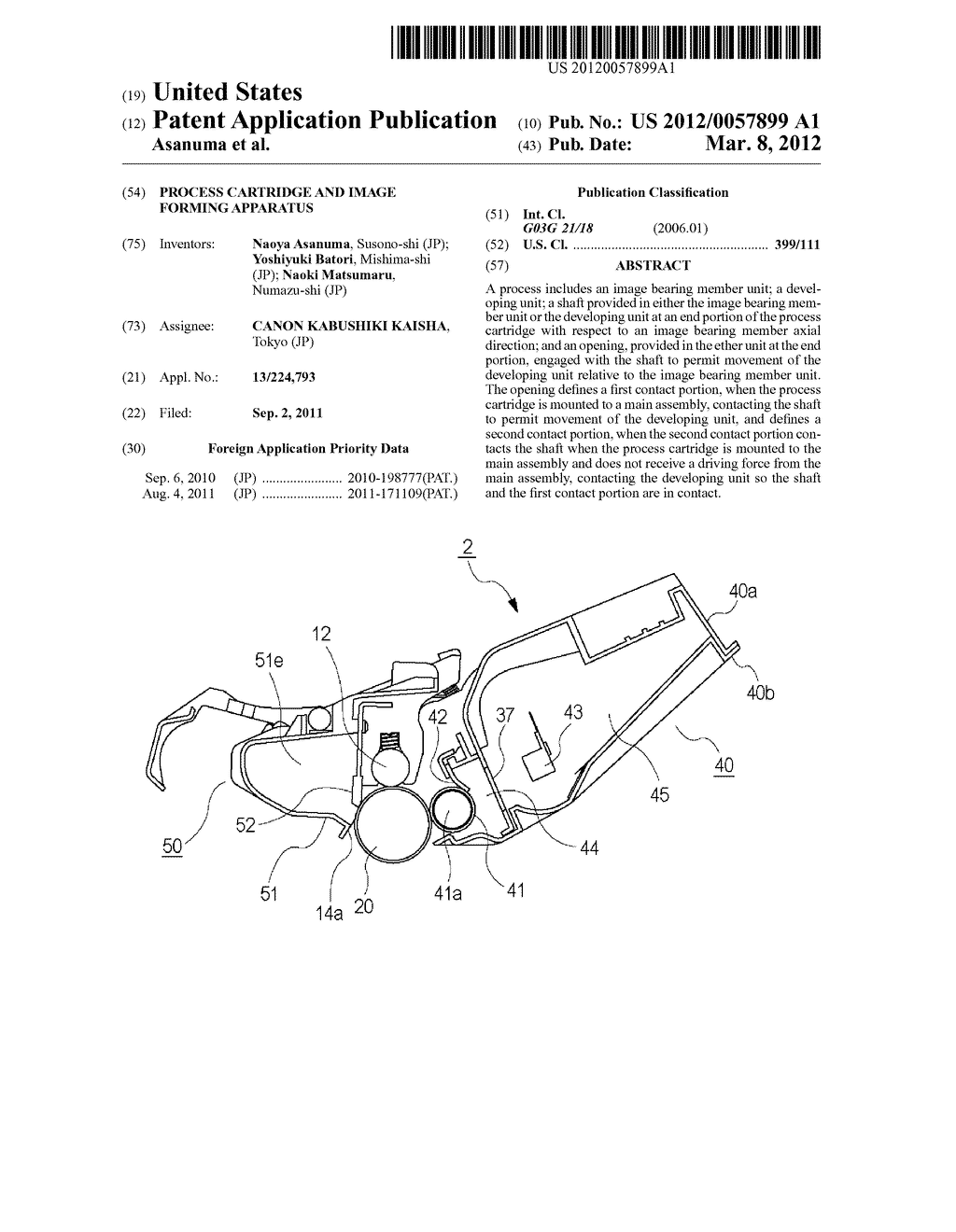 PROCESS CARTRIDGE AND IMAGE FORMING APPARATUS - diagram, schematic, and image 01