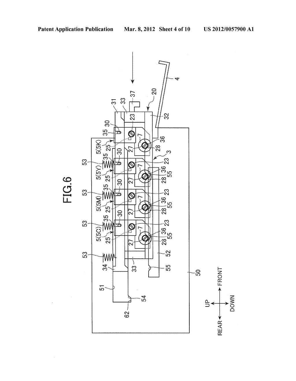 Tandem-Type Process Unit Removably Loaded In Image Forming Device - diagram, schematic, and image 05