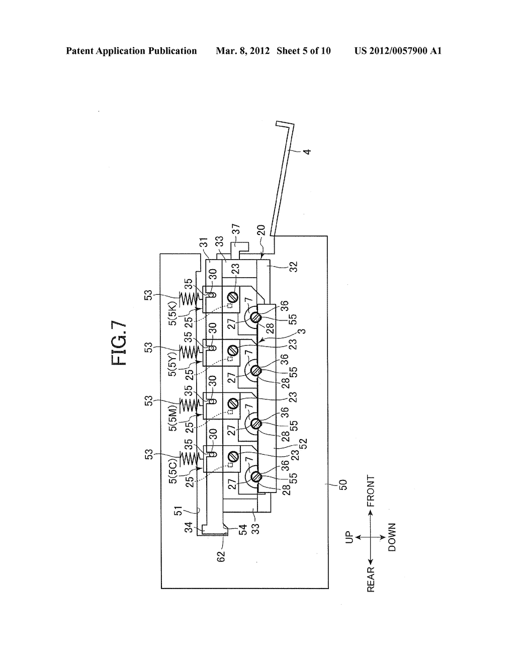 Tandem-Type Process Unit Removably Loaded In Image Forming Device - diagram, schematic, and image 06