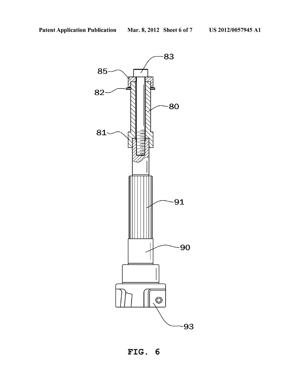 CHAMFER DEVICE FOR MACHINING WELD BEAD SURFACE WHICH ALLOWS ONE-TOUCH     CHAMFERING-AMOUNT ADJUSTMENT - diagram, schematic, and image 07
