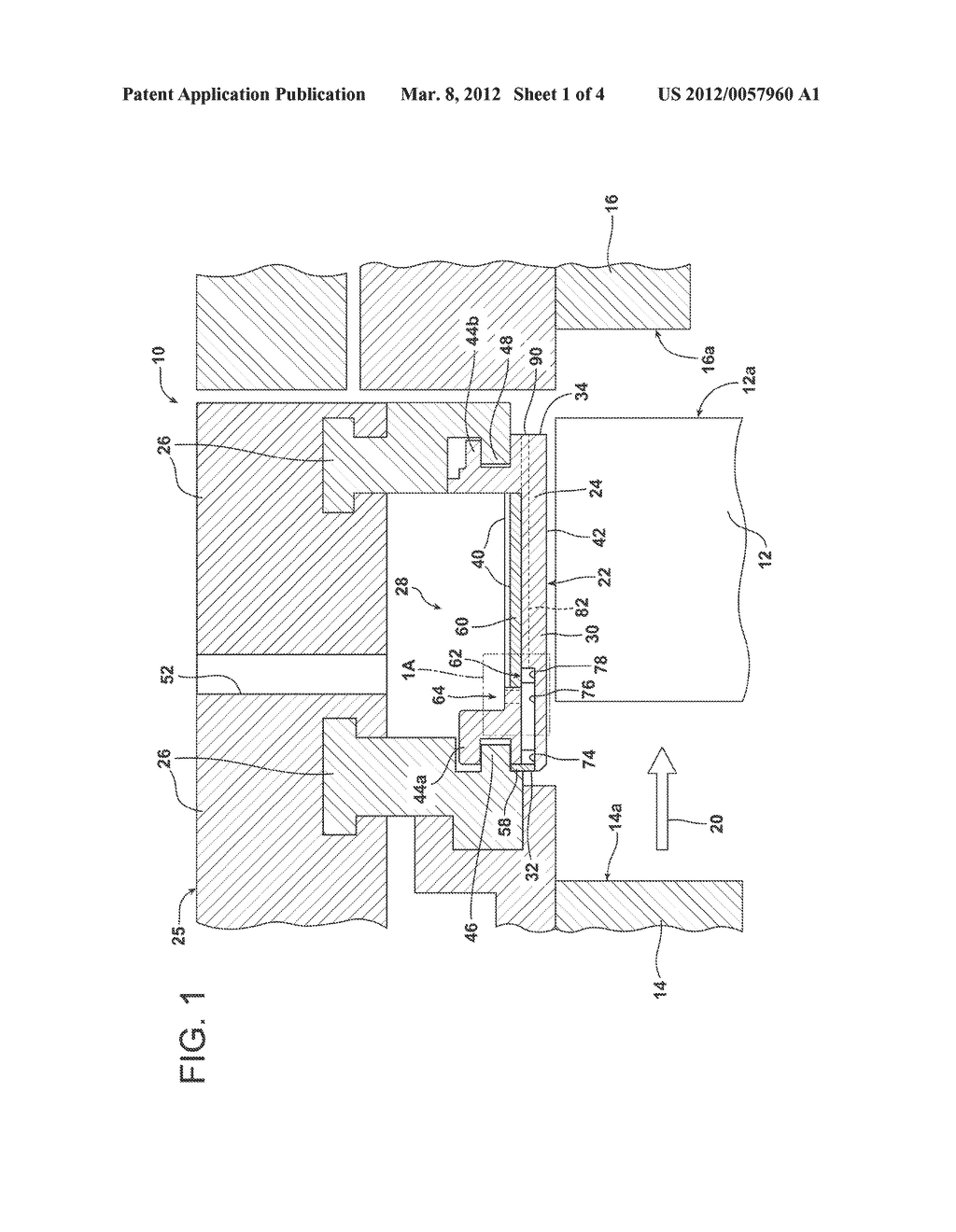 RING SEGMENT WITH FORKED COOLING PASSAGES - diagram, schematic, and image 02