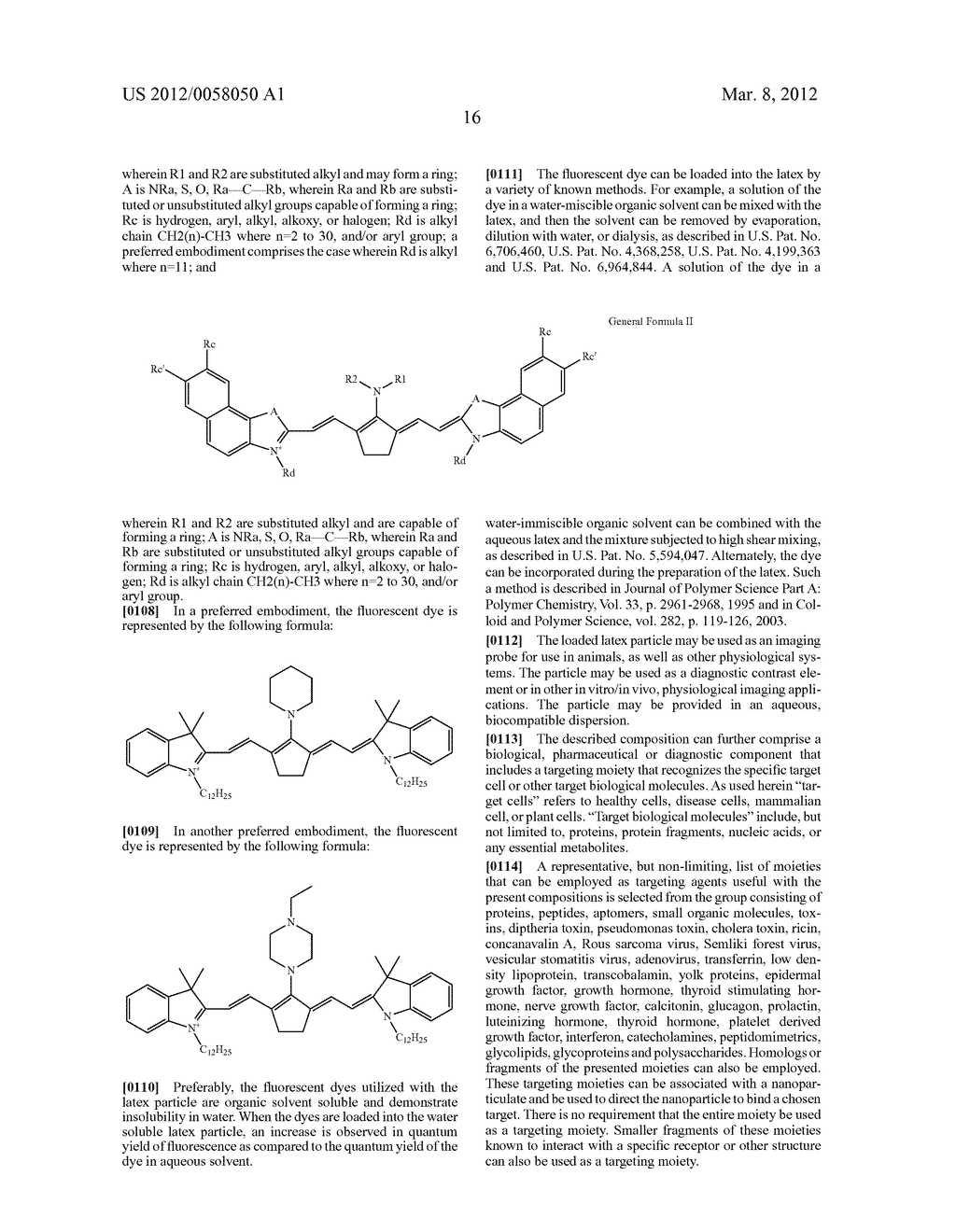 LOADED LATEX OPTICAL MOLECULAR IMAGING PROBES CONTAINING LIPOPHILIC LARGE     STOKES SHIFT DYES - diagram, schematic, and image 19