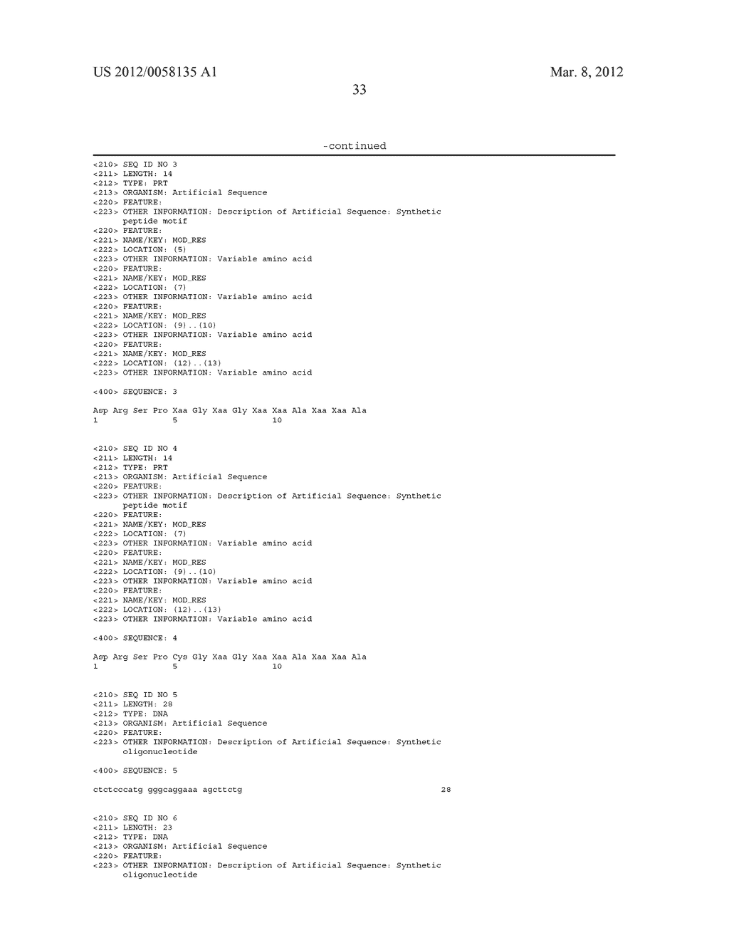 Identification and characterization of racemases, definition of protein     signatures, and a test for detecting D-amino acid and for screening     molecules capable of inhibiting the activity of racemase, especially     proline racemase - diagram, schematic, and image 57