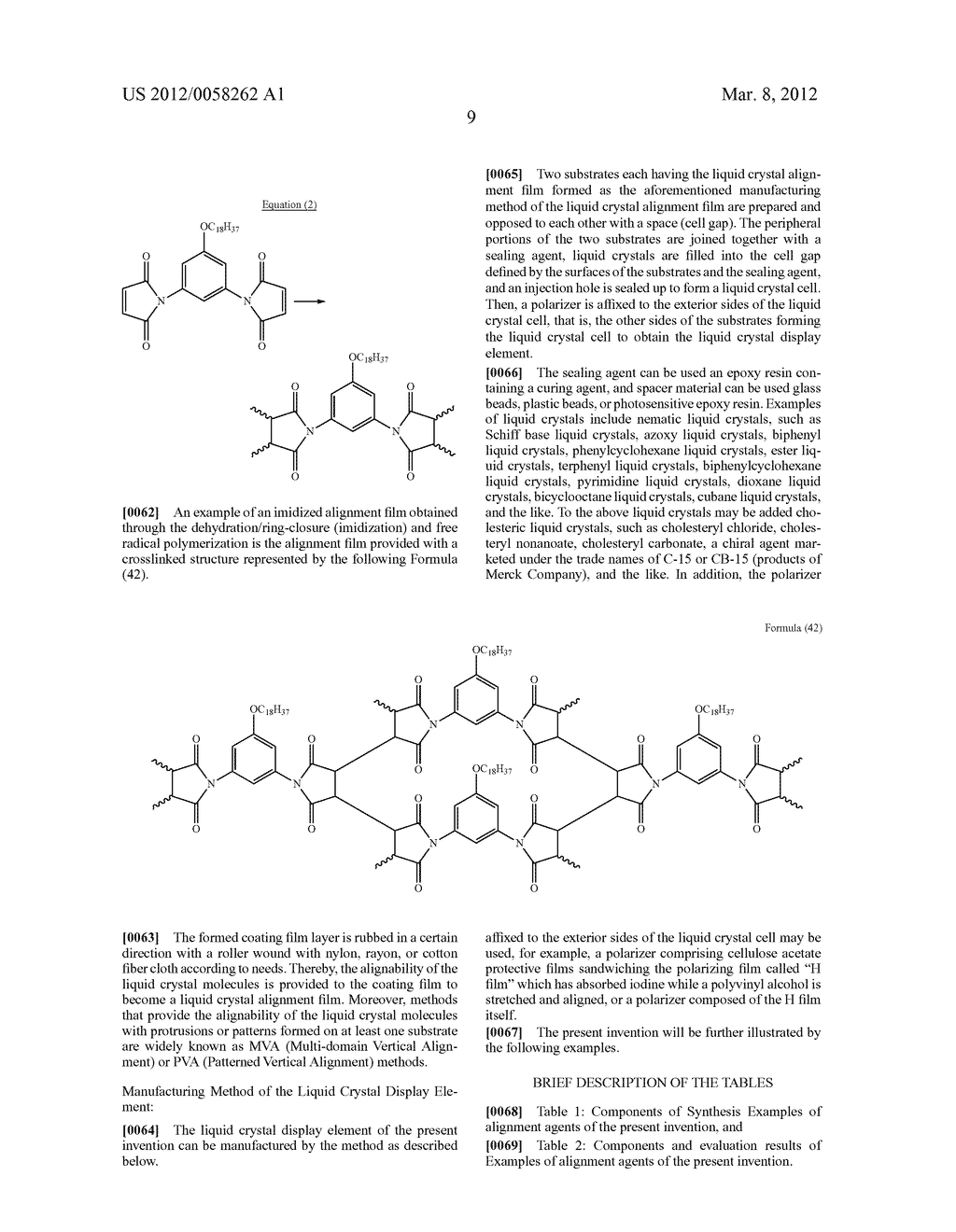 Liquid crystal alignment agent and liquid crystal alignment film formed     therefore and manufacturing method thereof - diagram, schematic, and image 10