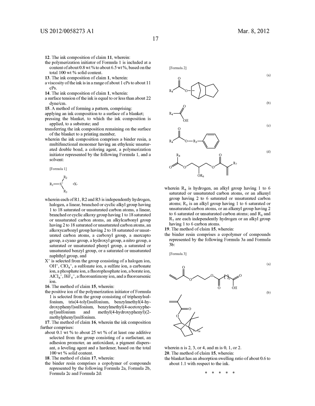 INK COMPOSITION, AND METHOD OF FORMING PATTERN, COLOR FILTER AND METHOD OF     PREPARING COLOR FILTER USING THE SAME - diagram, schematic, and image 22