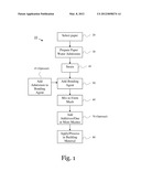 BUILDING MATERIAL FOR FORMING AN ARCHITECTURAL SURFACE COVERING AND METHOD     FOR PRODUCING THE SAME diagram and image