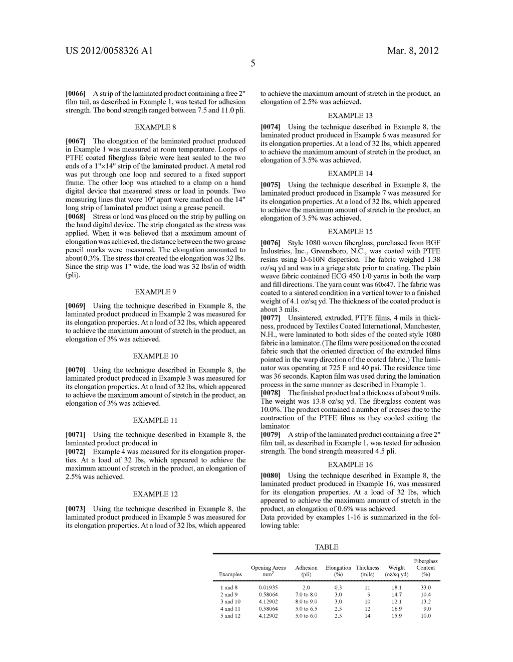 PTFE/FIBERGLASS COMPOSITE FOR USE AS A CONVEYOR BELT - diagram, schematic, and image 07