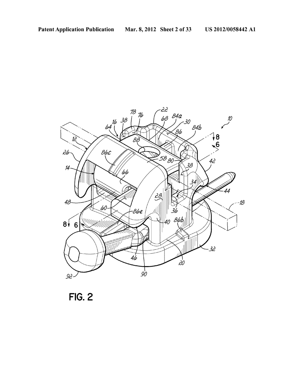 SELF-LIGATING ORTHODONTIC BRACKET AND METHOD OF MAKING SAME - diagram, schematic, and image 03