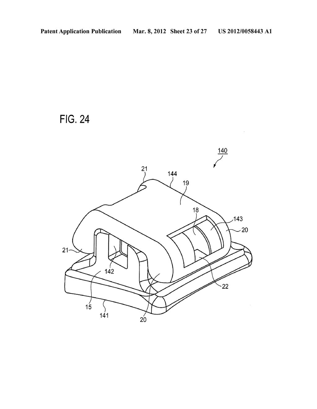 ORTHODONTIC DEVICE AND METHOD FOR MOUNTING AND REMOVING ORTHODONTIC CAP - diagram, schematic, and image 24