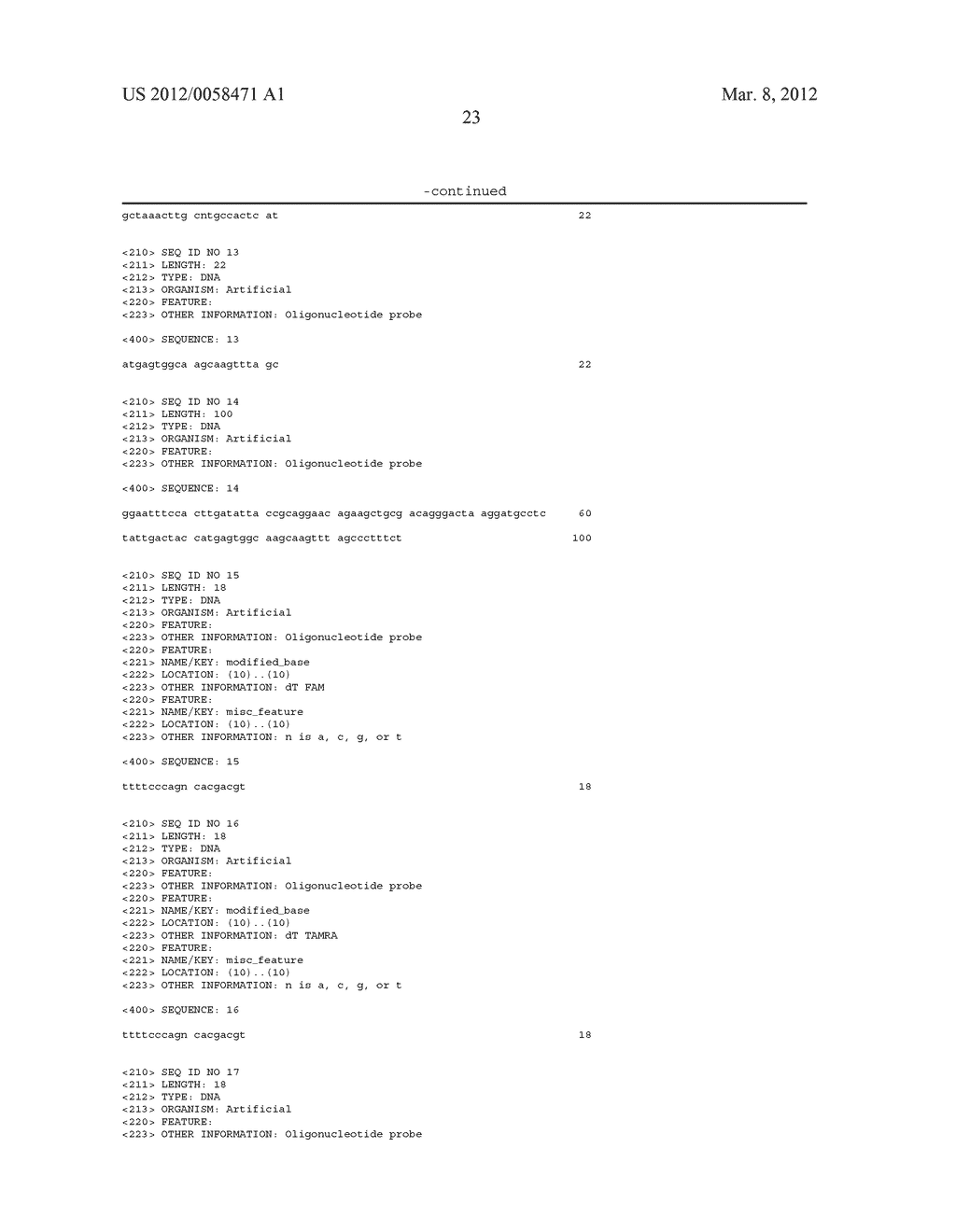 IDENTIFICATION OF NUCLEIC ACID SEQUENCES - diagram, schematic, and image 41