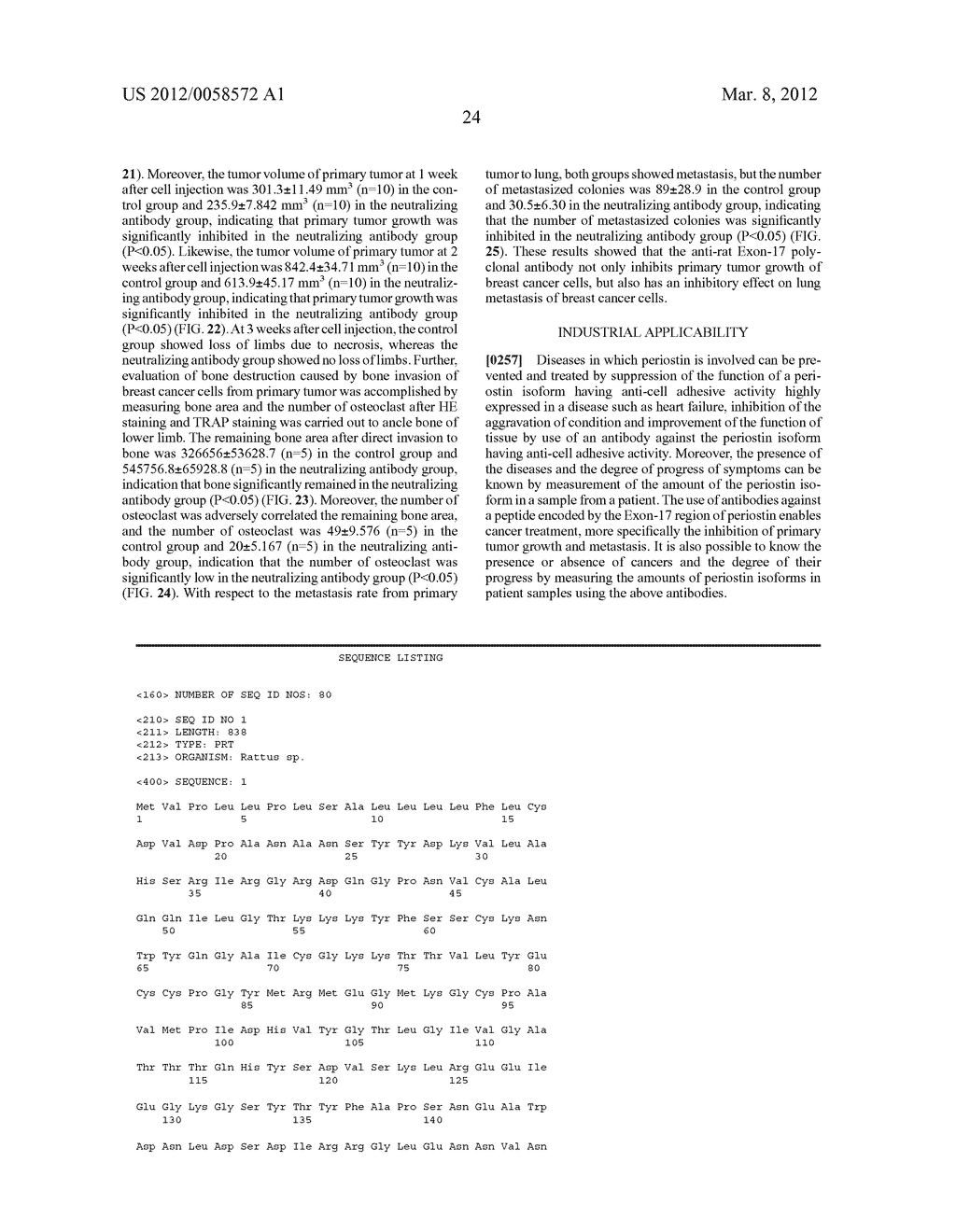 ANTIBODY AGAINST PERIOSTIN, AND A PHARMACEUTICAL COMPOSITION COMPRISING IT     FOR PREVENTING OR TREATING A DISEASE IN WHICH PERIOSTIN IS INVOLVED - diagram, schematic, and image 63