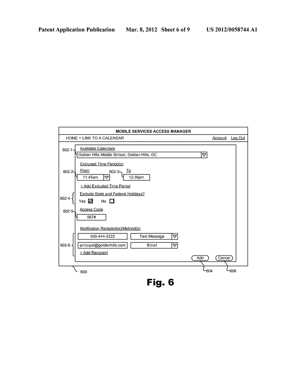 Mobile Services Access Management Methods and Systems - diagram, schematic, and image 07