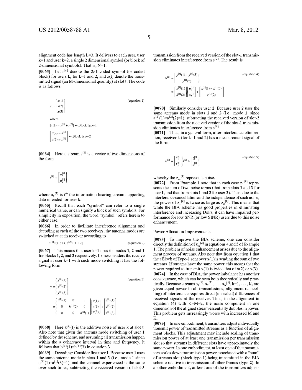 METHOD AND APPARATUS FOR COMMUNICATING WITH BLIND INTERFERENCE ALIGNMENT     USING POWER ALLOCATION AND/OR TRANSMISSION ARCHITECTURE - diagram, schematic, and image 13