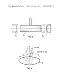 GOLF PUTTER WITH TRAMPOLINE-EFFECT DRUMHEAD STRIKING SURFACE AND PENDULUM     PLUMB-BOB PERIPHERAL WEIGHT DISTRIBUTION diagram and image