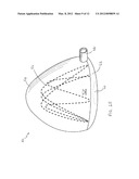 GOLF CLUB WITH OPTIMUM MOMENTS OF INERTIA IN THE VERTICAL AND HOSEL AXES diagram and image