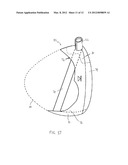 GOLF CLUB WITH OPTIMUM MOMENTS OF INERTIA IN THE VERTICAL AND HOSEL AXES diagram and image