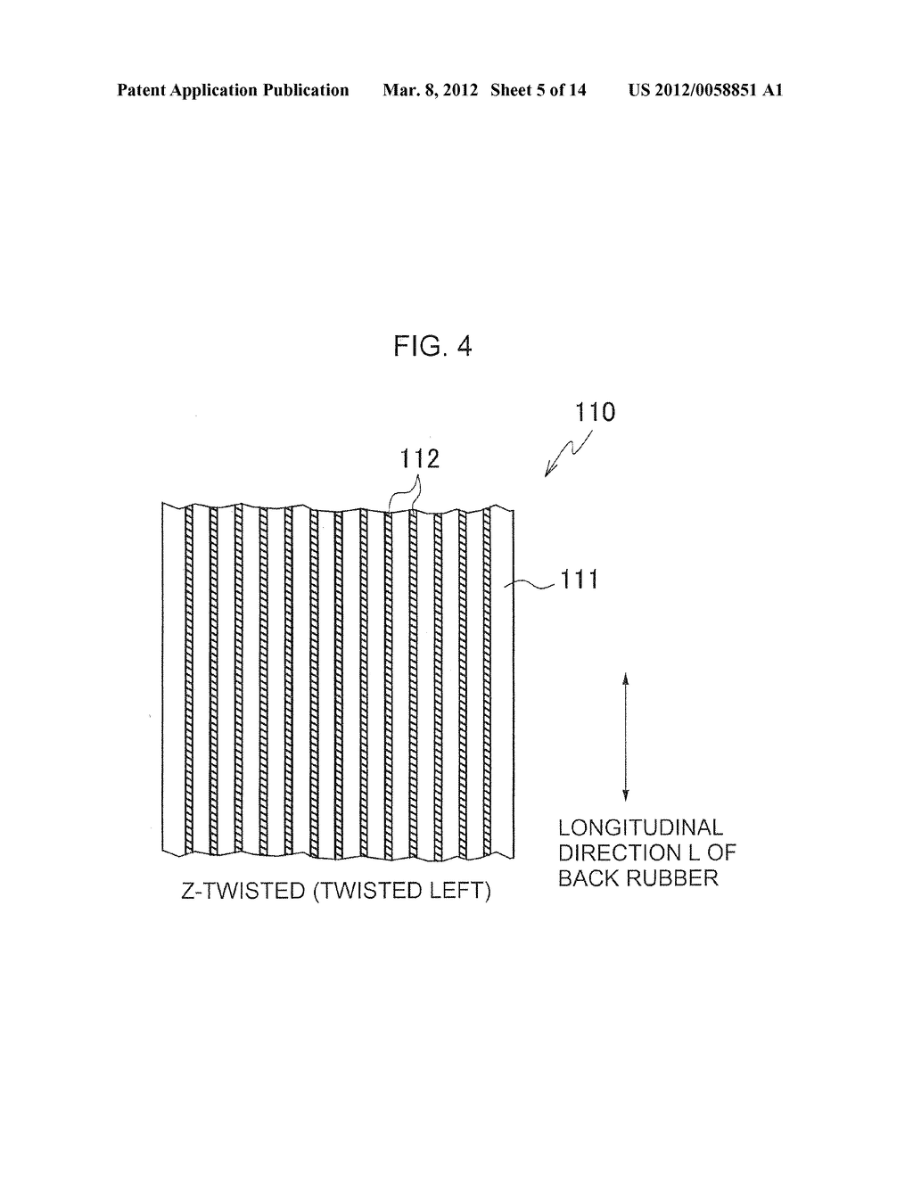 POWER TRANSMITTING TOOTHED BELT AND POWER TRANSMITTING DEVICE - diagram, schematic, and image 06