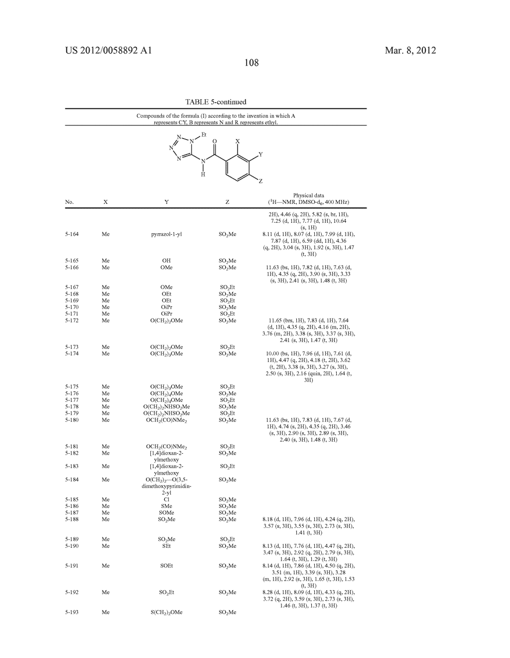N-(TETRAZOL-5-YL)- AND N-(TRIAZOL-5-YL)ARYLCARBOXAMIDES AND THEIR USE AS     HERBICIDES - diagram, schematic, and image 109