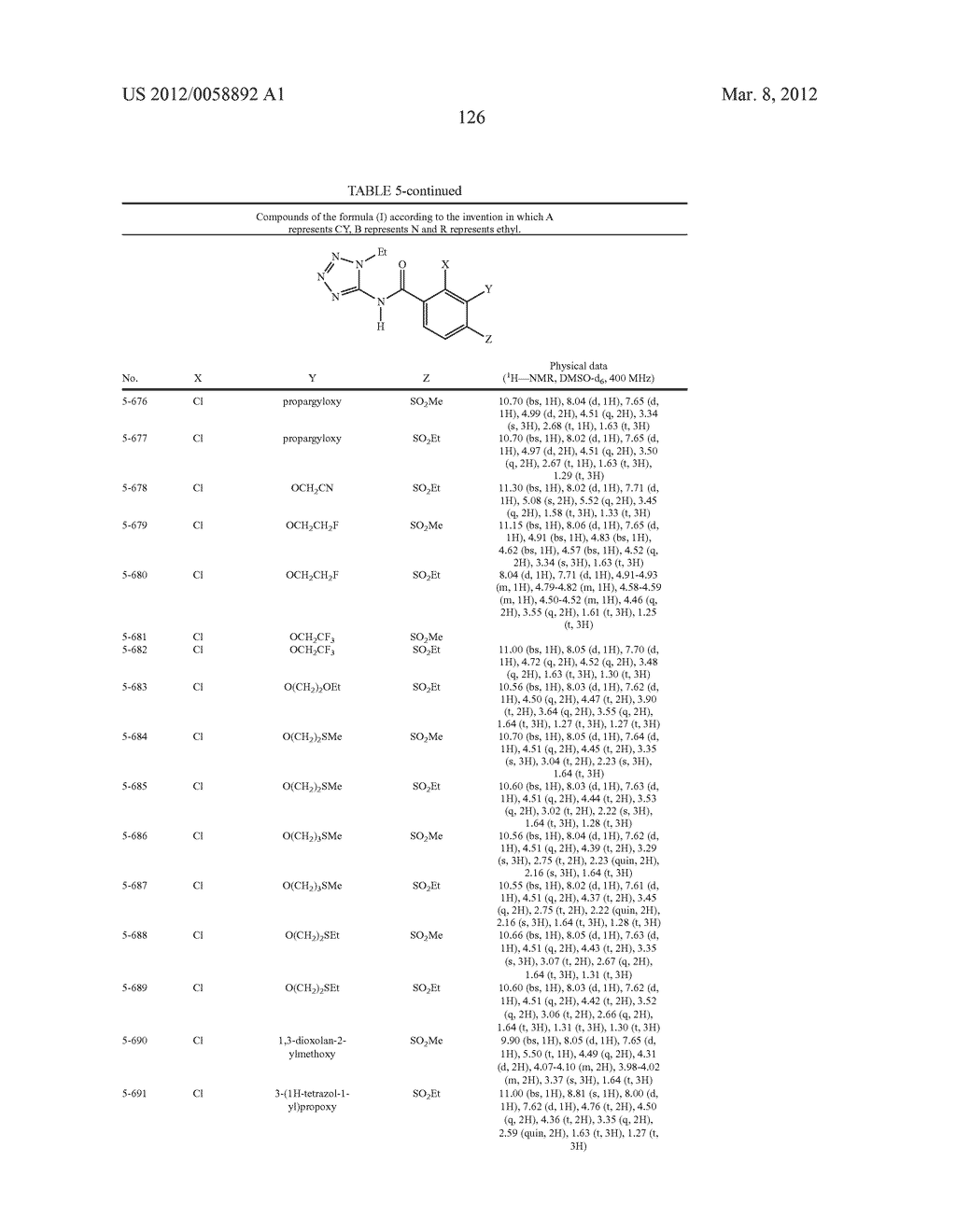 N-(TETRAZOL-5-YL)- AND N-(TRIAZOL-5-YL)ARYLCARBOXAMIDES AND THEIR USE AS     HERBICIDES - diagram, schematic, and image 127