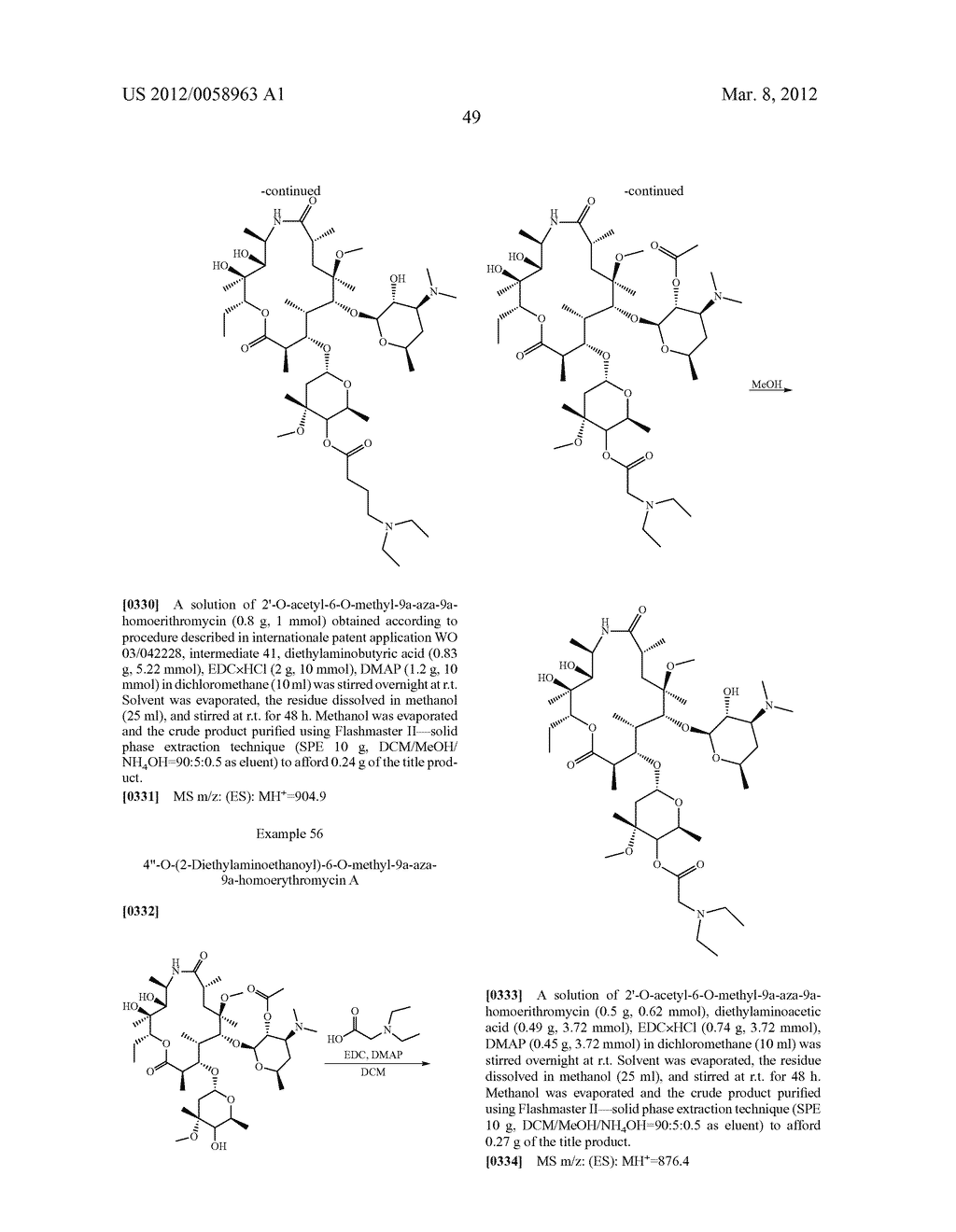 Macrolides with Anti-Inflammatory Activity - diagram, schematic, and image 50