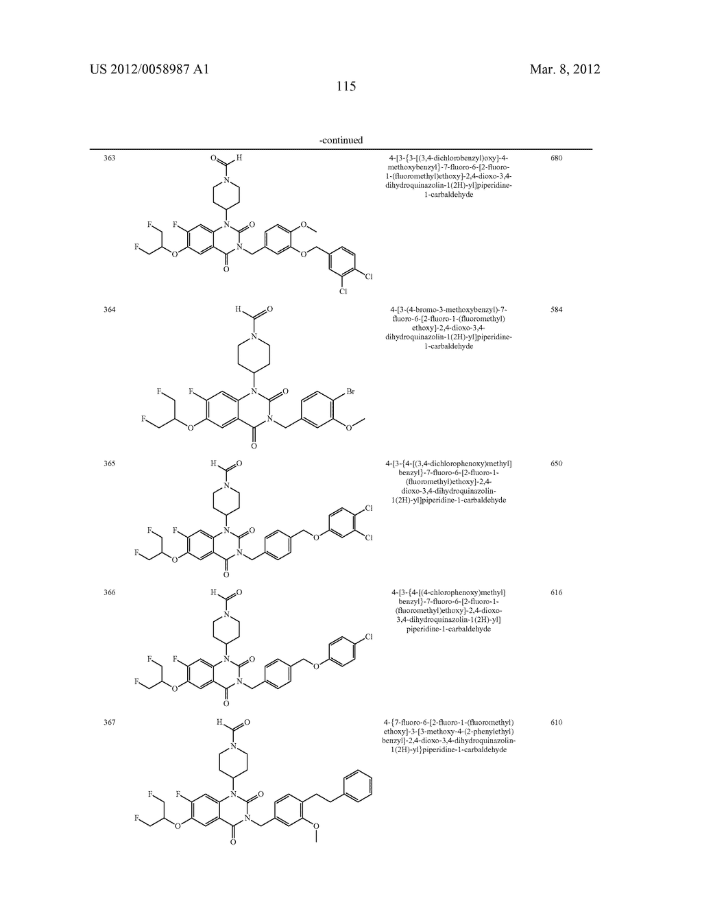 THERAPEUTIC USES OF QUINAZOLINEDIONE DERIVATIVES - diagram, schematic, and image 116