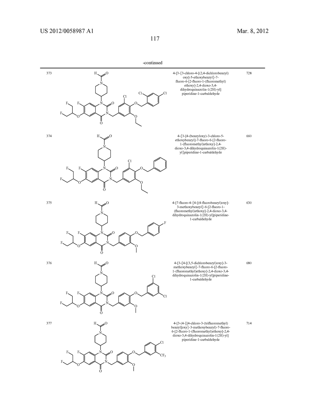 THERAPEUTIC USES OF QUINAZOLINEDIONE DERIVATIVES - diagram, schematic, and image 118