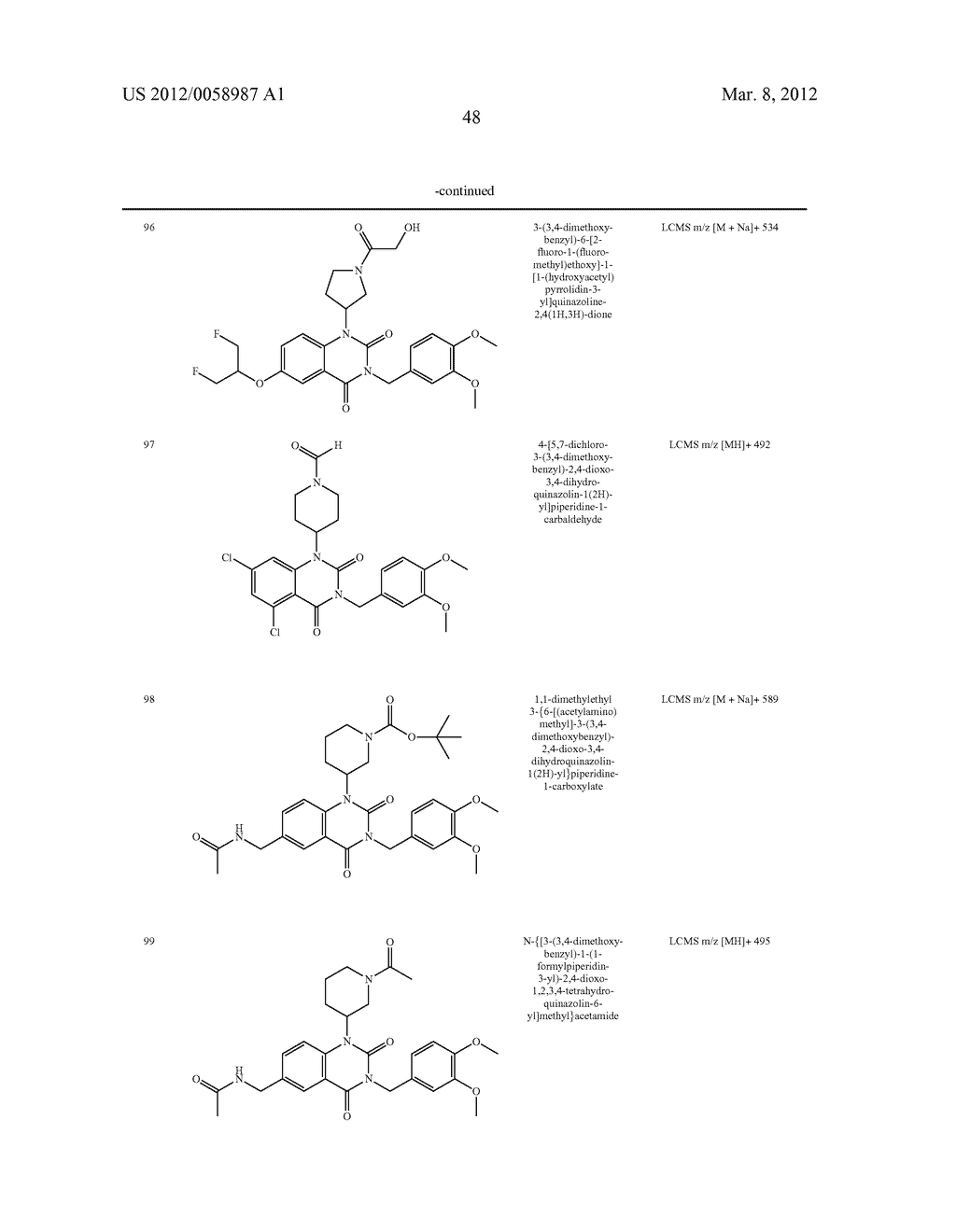 THERAPEUTIC USES OF QUINAZOLINEDIONE DERIVATIVES - diagram, schematic, and image 49