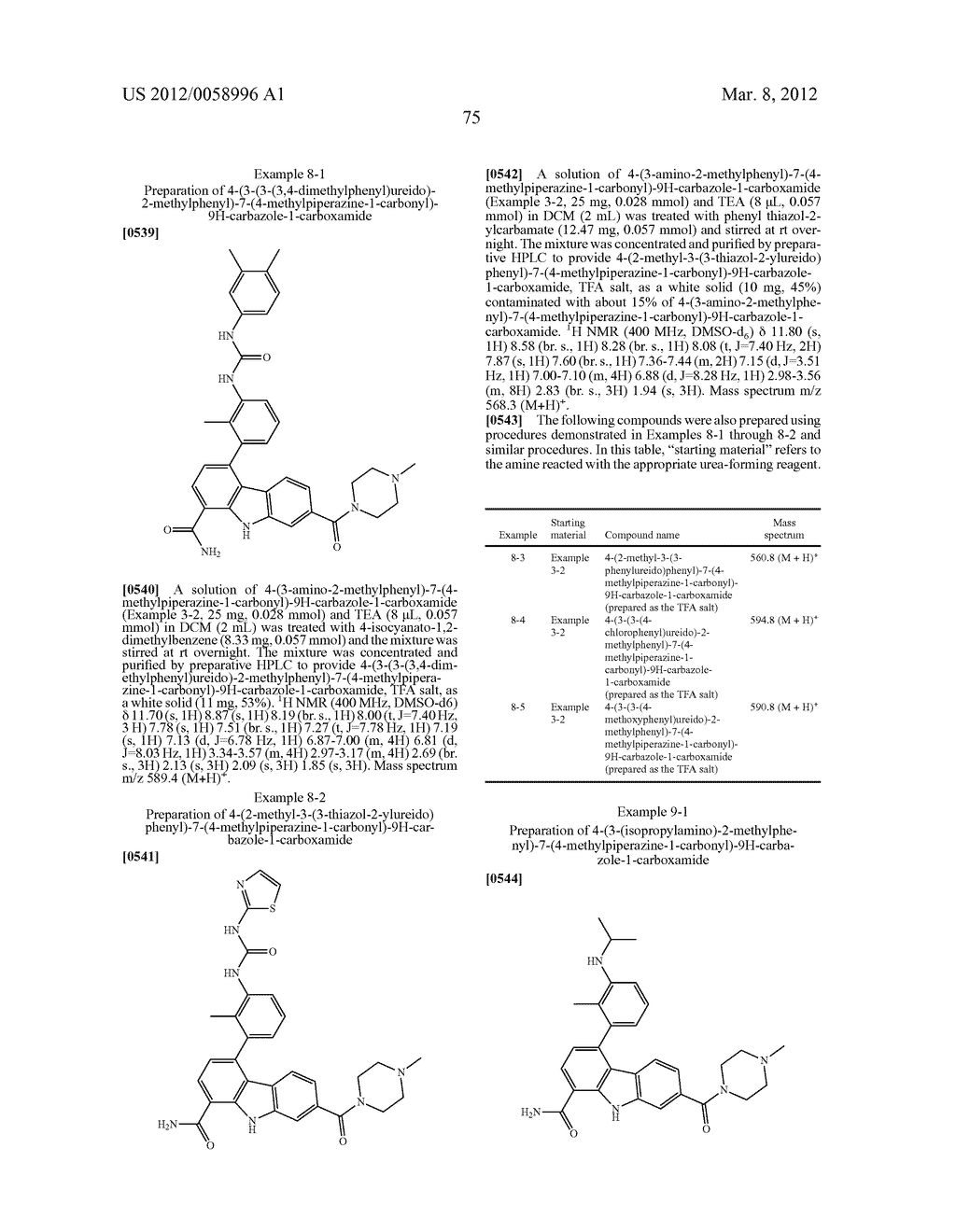 CARBAZOLE CARBOXAMIDE COMPOUNDS USEFUL AS KINASE INHIBITORS - diagram, schematic, and image 76